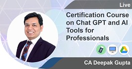Professional -Certification Course on Chat GPT and AI Tools for Professionals