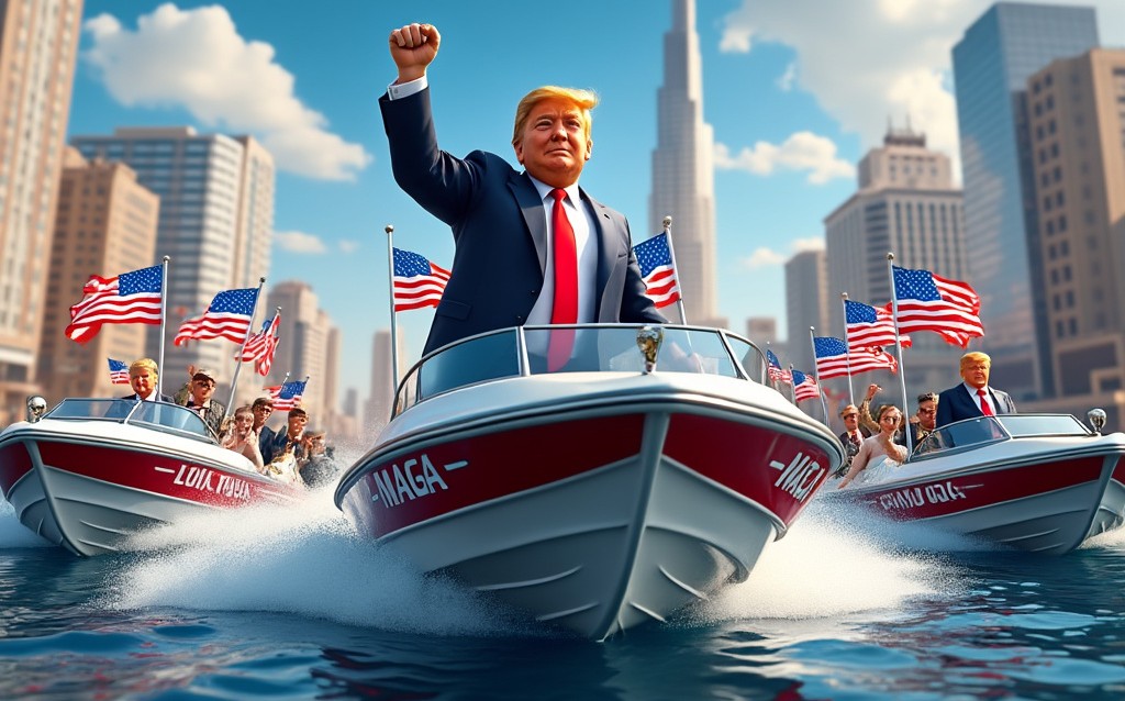 Trump Boat Parade in Jupiter, Florida (Live Streaming)