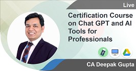 Professional -Certification Course on Chat GPT and AI Tools for Professionals