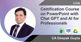 Certification Course on PowerPoint with Chat GPT and AI for Professionals