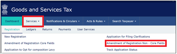 Amendment of Registration Non-core Fields