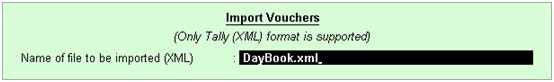 Import Vouchers