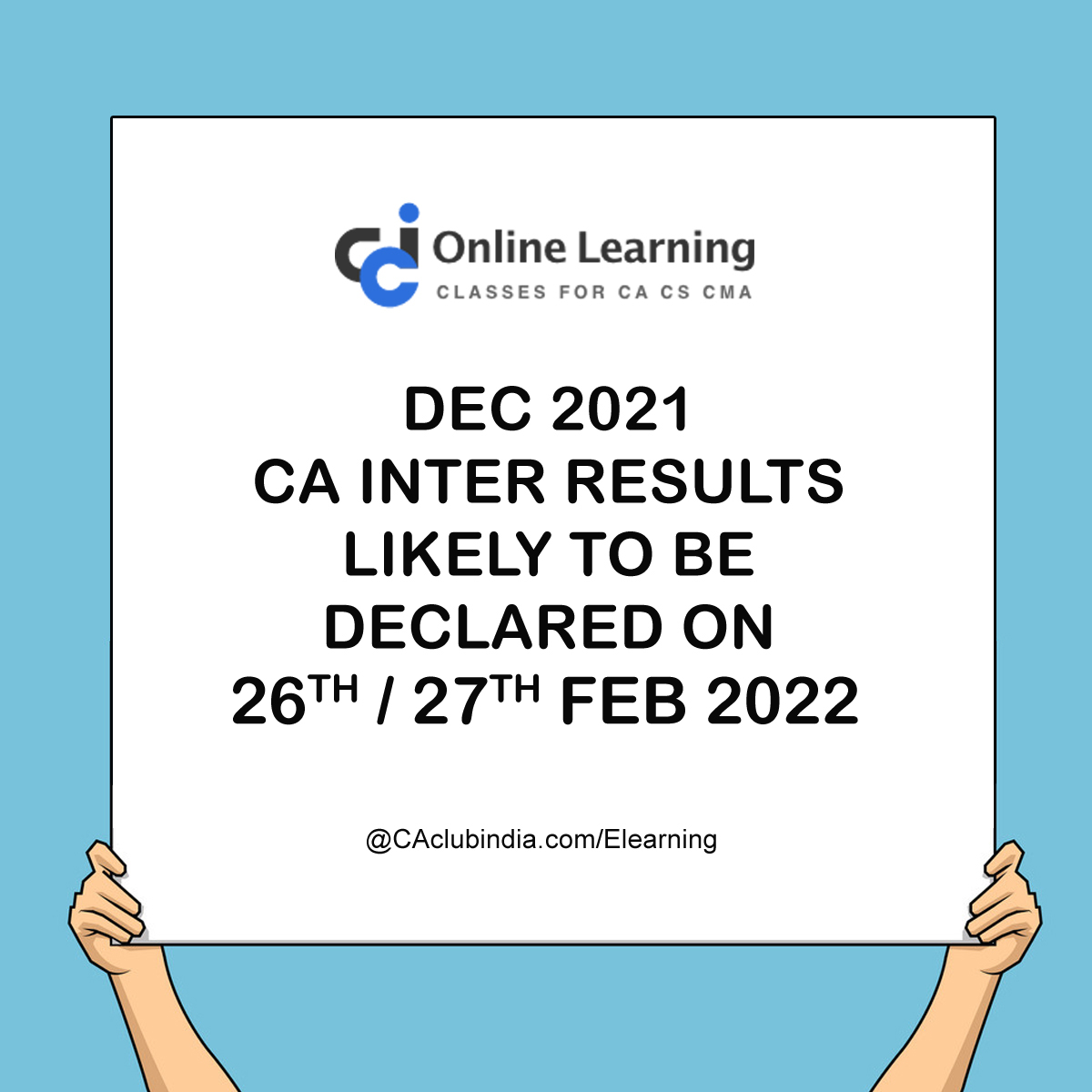Dec 21 CA Inter Results likely to be declared on 26th or 27th February 2022