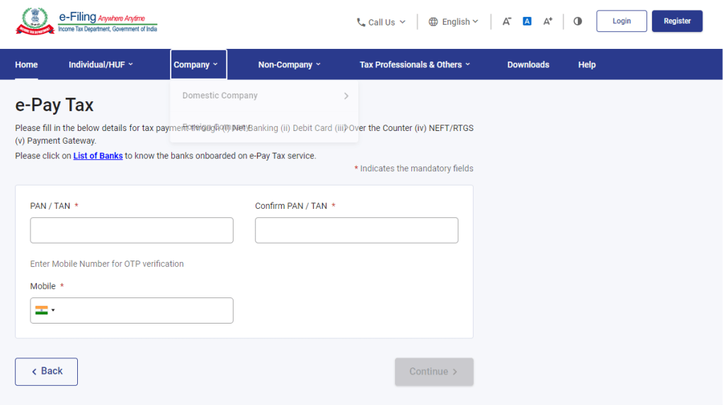 e tax payment2