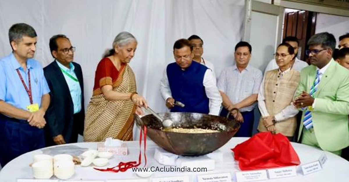 Final Stage of Preparations for Union Budget 2024-25 Commences with Customary Halwa Ceremony