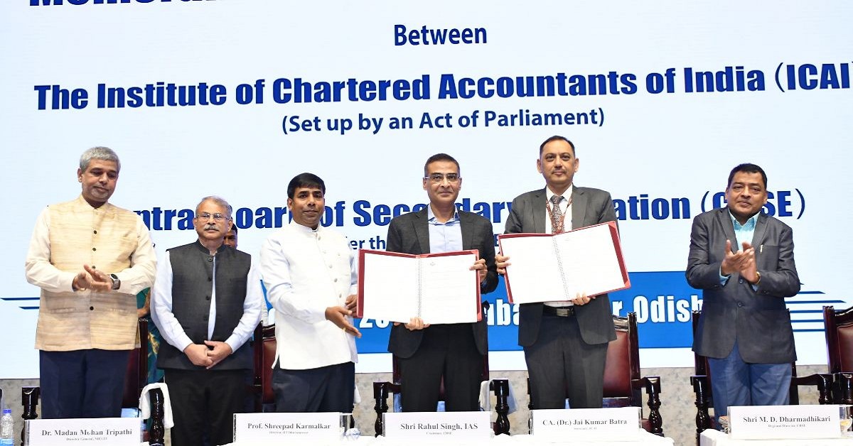 ICAI Joins Hands with CBSE to Revolutionize Skill-Based Accounting Education