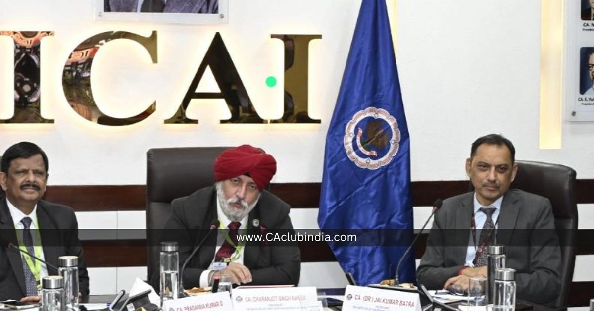 ICAI President Unveils Vision for 2025-26: Advancing Technology and Promoting Work-Life Balance