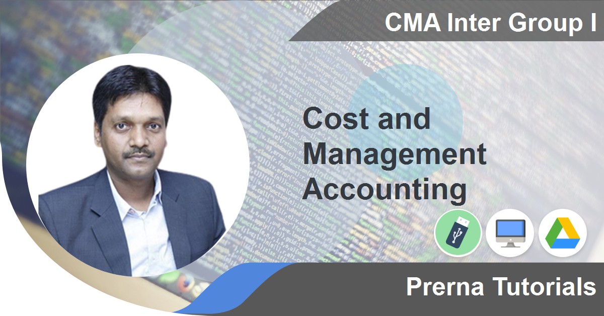 CMA Inter Cost and Management Accounting Online Video Lectures by ...