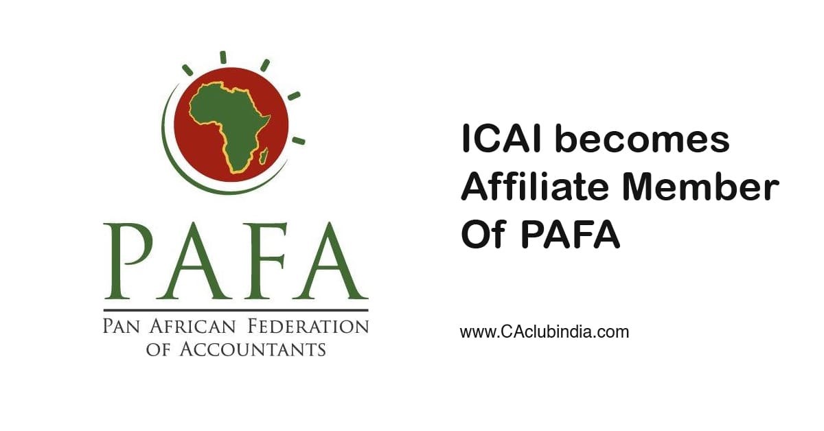 ICAI becomes Affiliate Member of PAFA