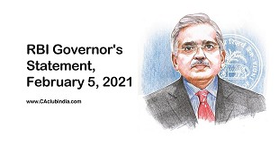 RBI Governor's Statement, February 5, 2021