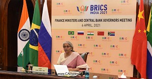 India hosted a Virtual Meeting of BRICS Finance Ministers & Central Bank Governors today on 6th April 21