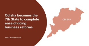 Odisha becomes the 7th State to complete ease of doing business reforms; Additional borrowing permission of Rs. 1,429 crores issued