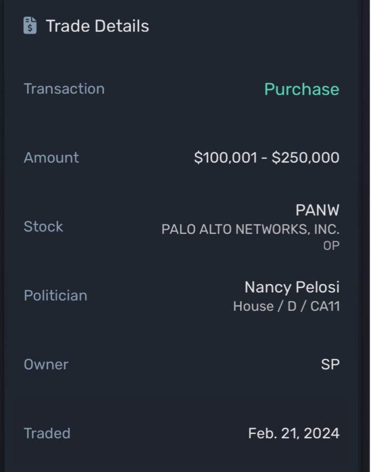 Nancy Pelosi and United Health Suspicious Insider Trading